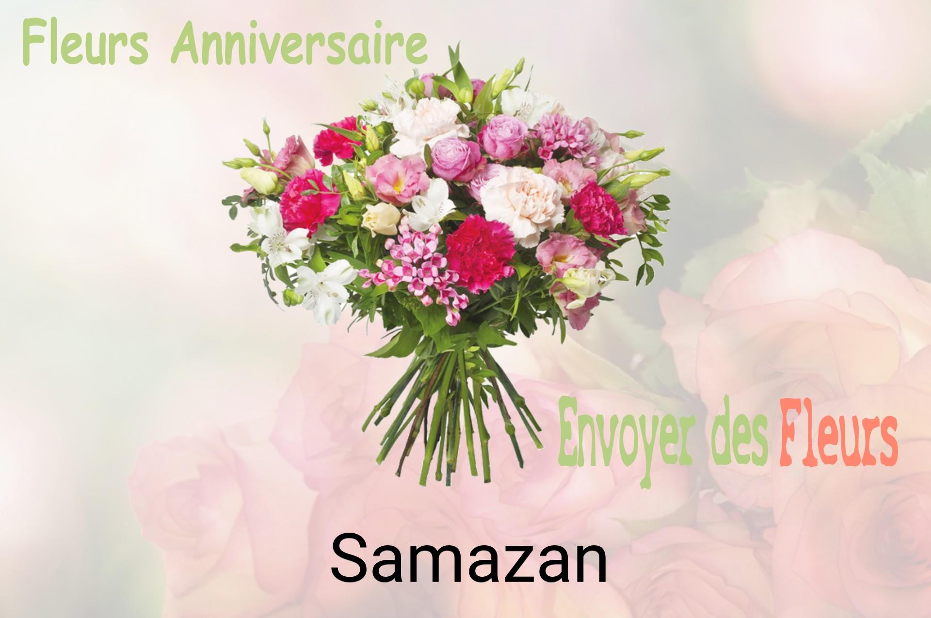 Bouquet de fleurs d’anniversaire livré à Samazan