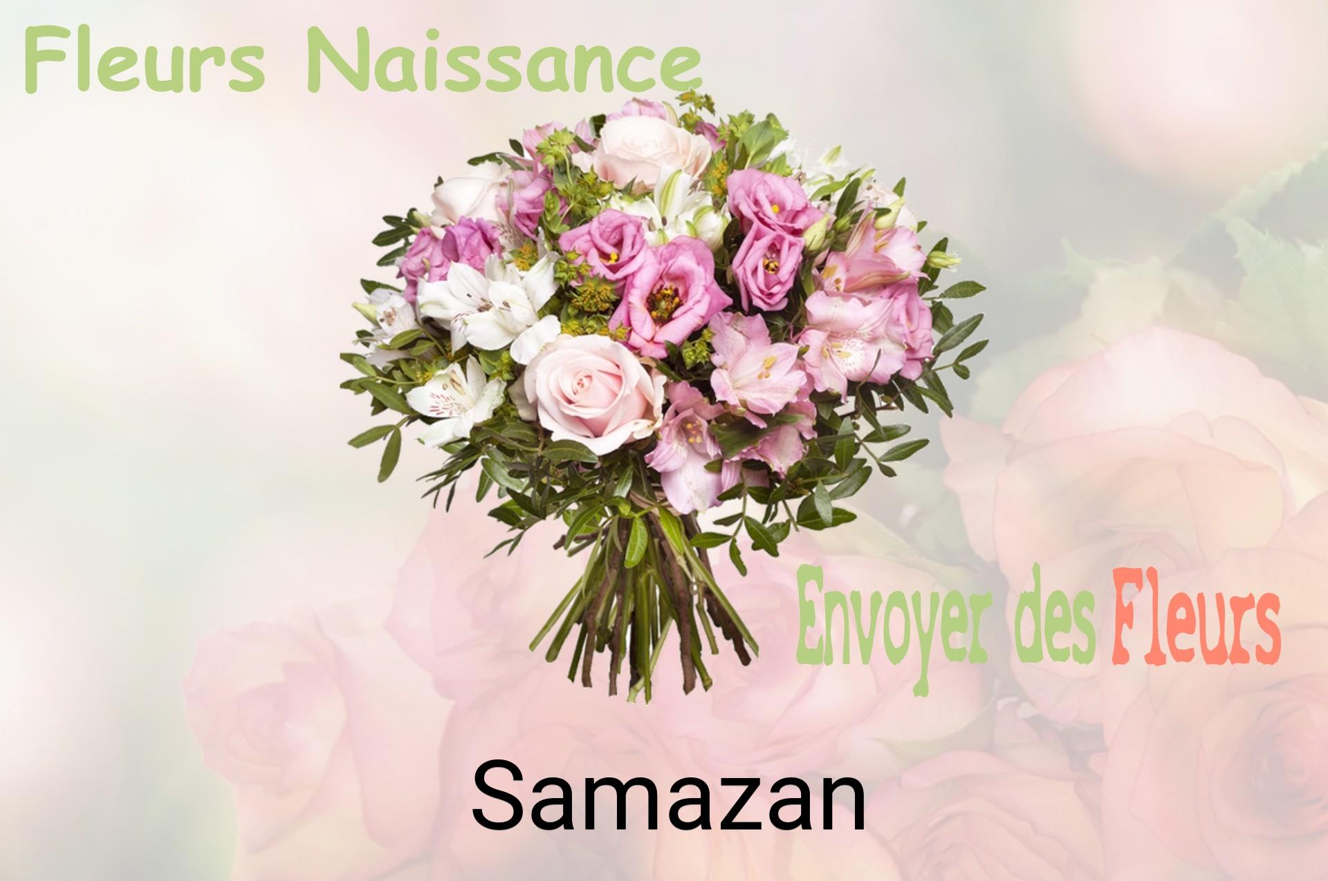 Bouquet de fleurs de naissance livré à Samazan